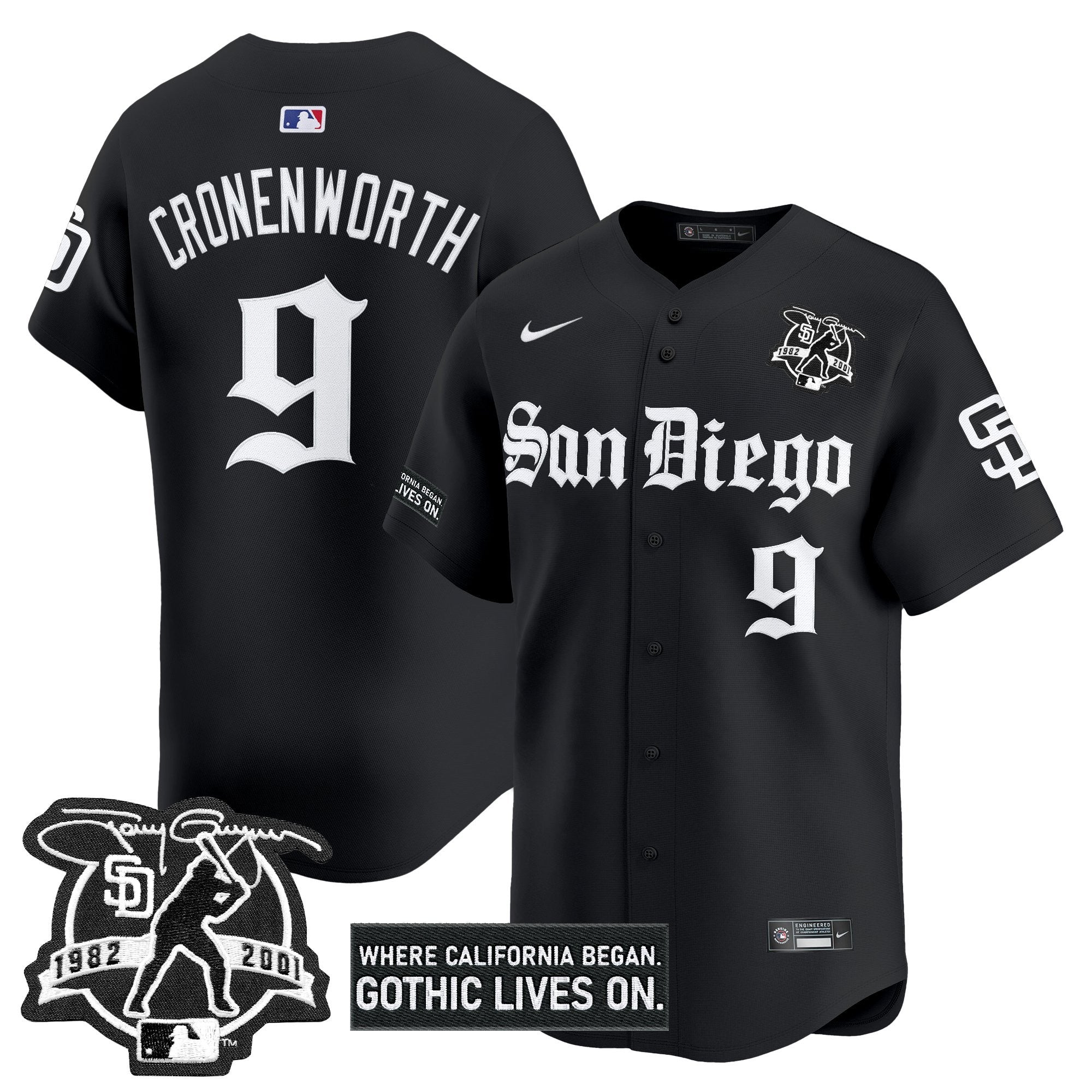 SD 'Gothic Edition' Vapor Premier Limited Jersey - All Stitched