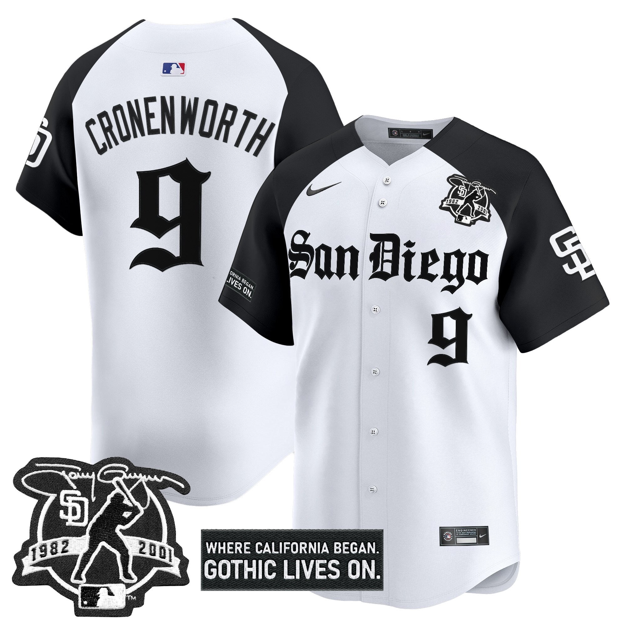 SD 'Gothic Edition' Vapor Premier Limited Jersey - All Stitched