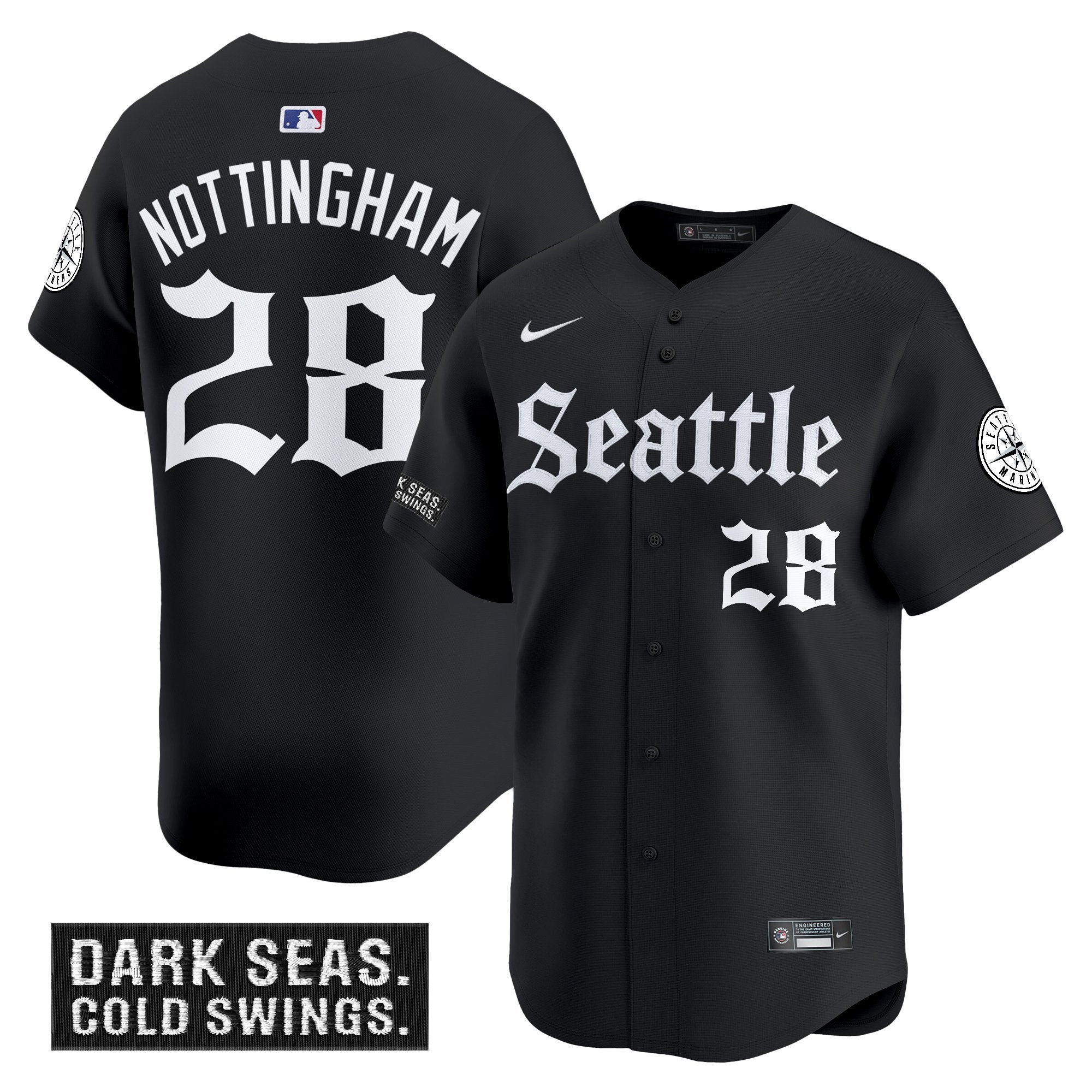 SEA 'Deep Sea Gothic Edition' Vapor Premier Limited Men Jersey - All Stitched