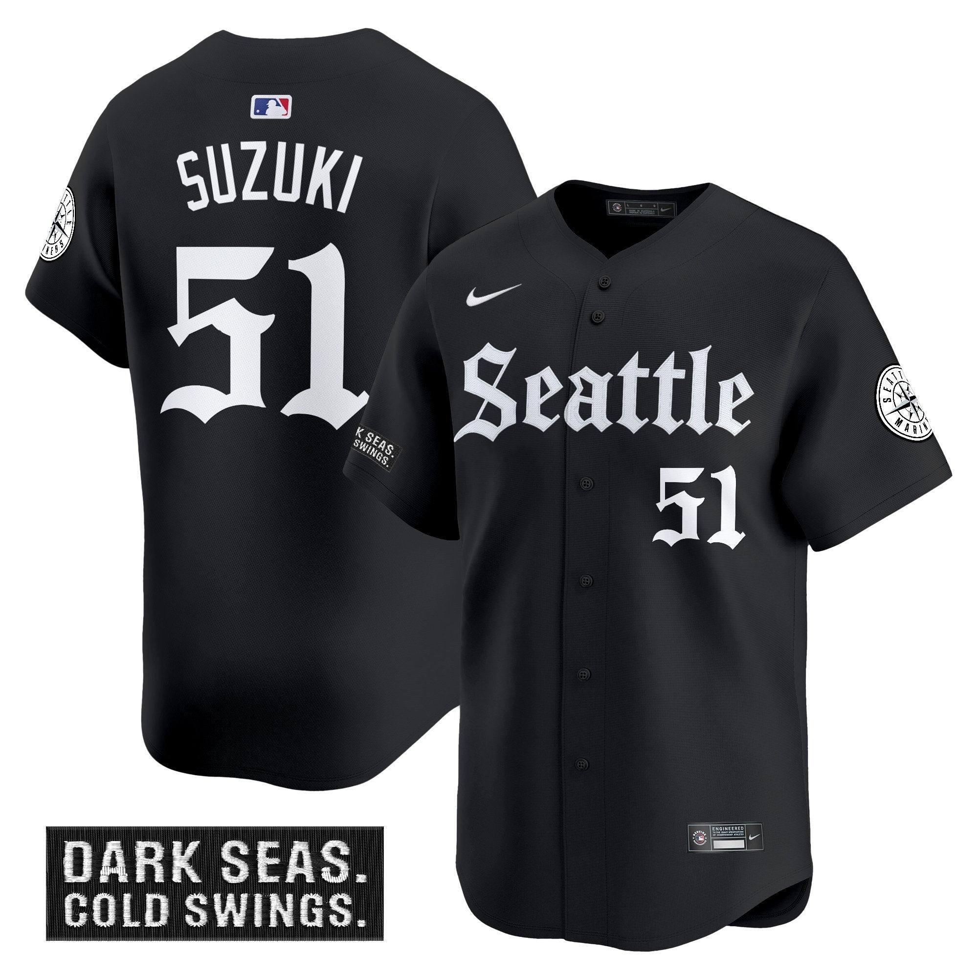 SEA 'Deep Sea Gothic Edition' Vapor Premier Limited Men Jersey - All Stitched