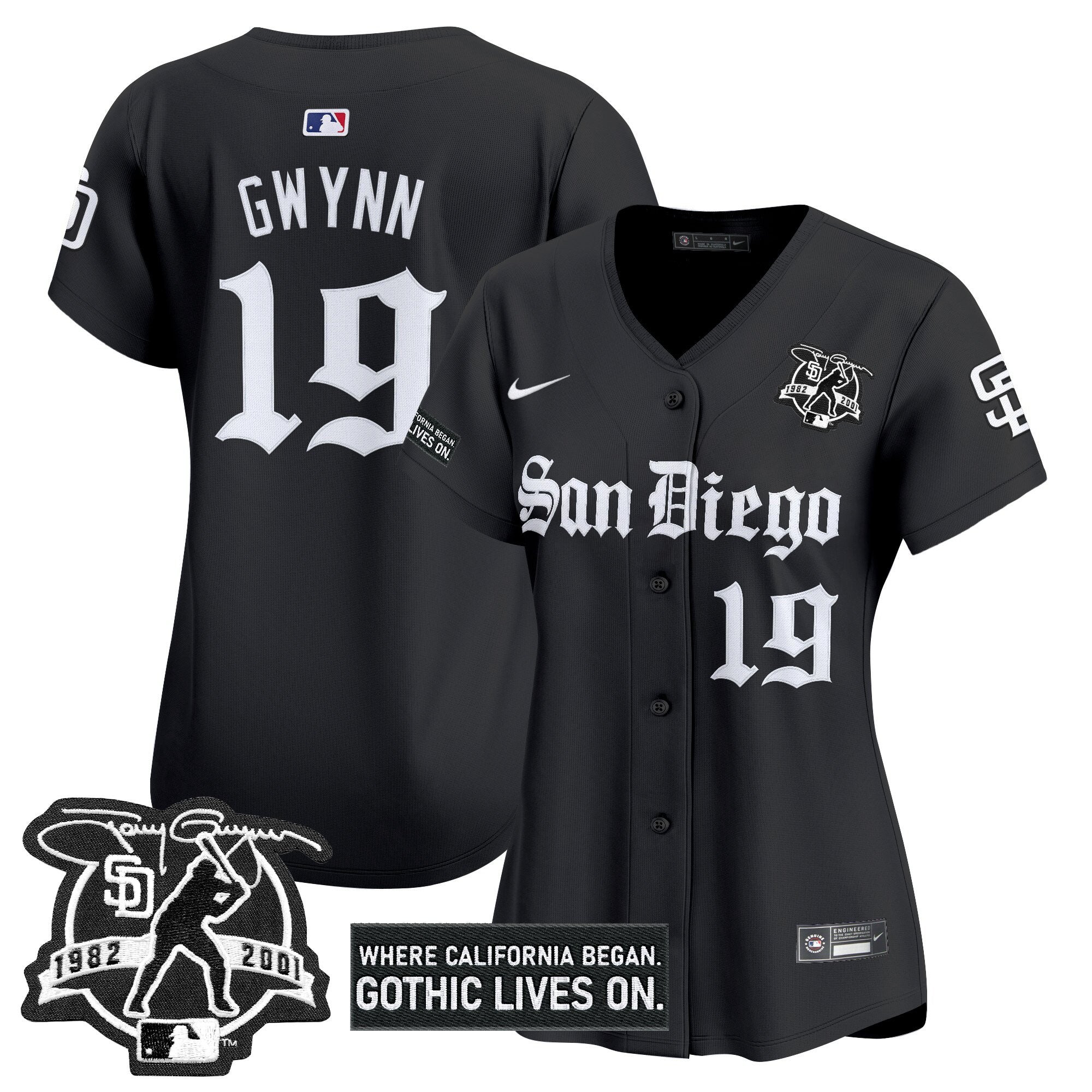 Women's SD 'Gothic Edition' Vapor Premier Limited Jersey - All Stitched