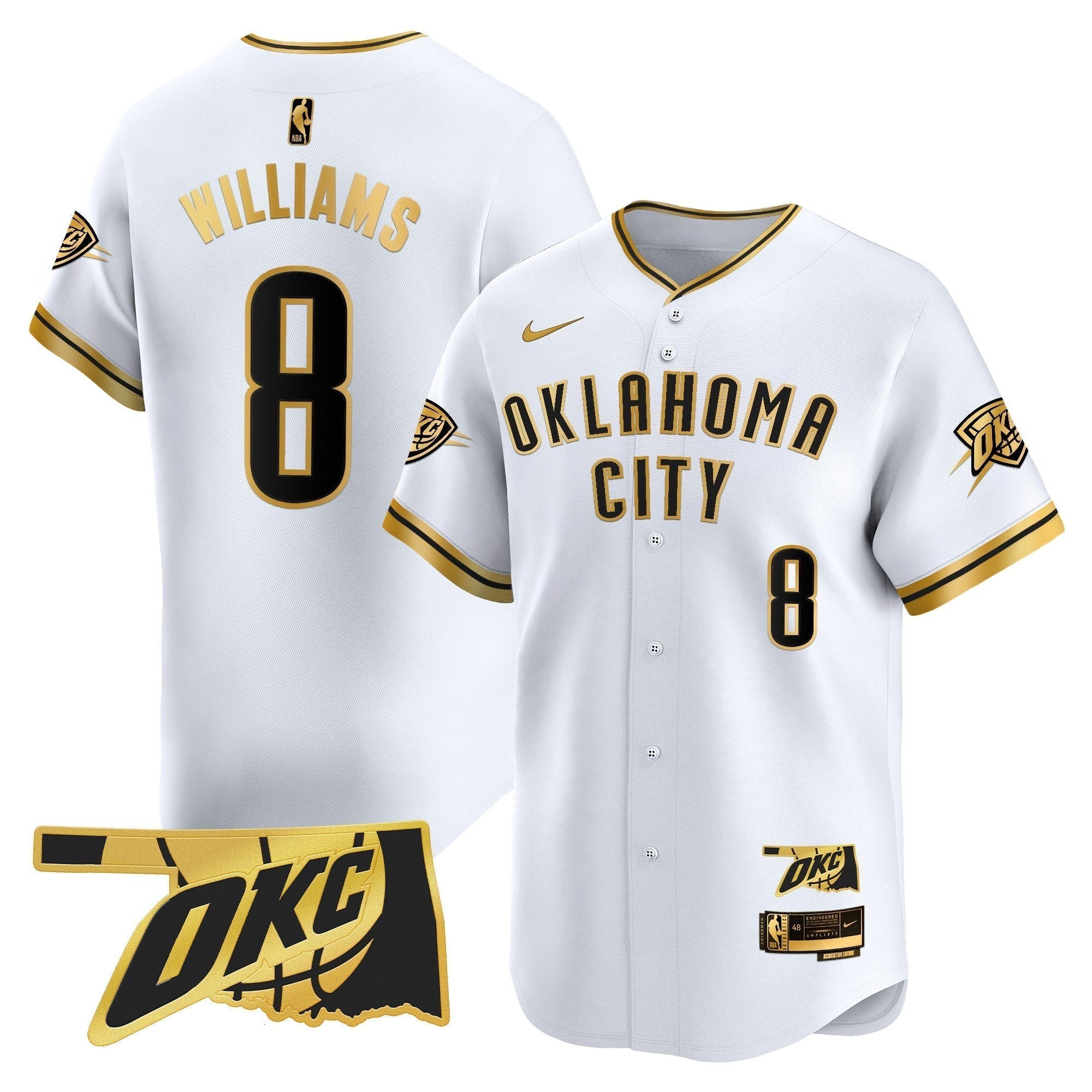 OKC Vapor Baseball Men Jersey - All Stitched