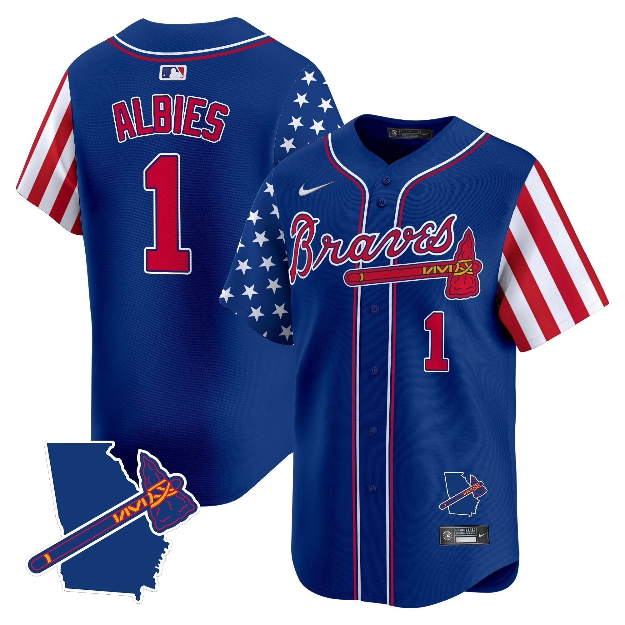 ATL 2025 Independence Day Vapor Premier Limited Jersey N1 - All Stitched
