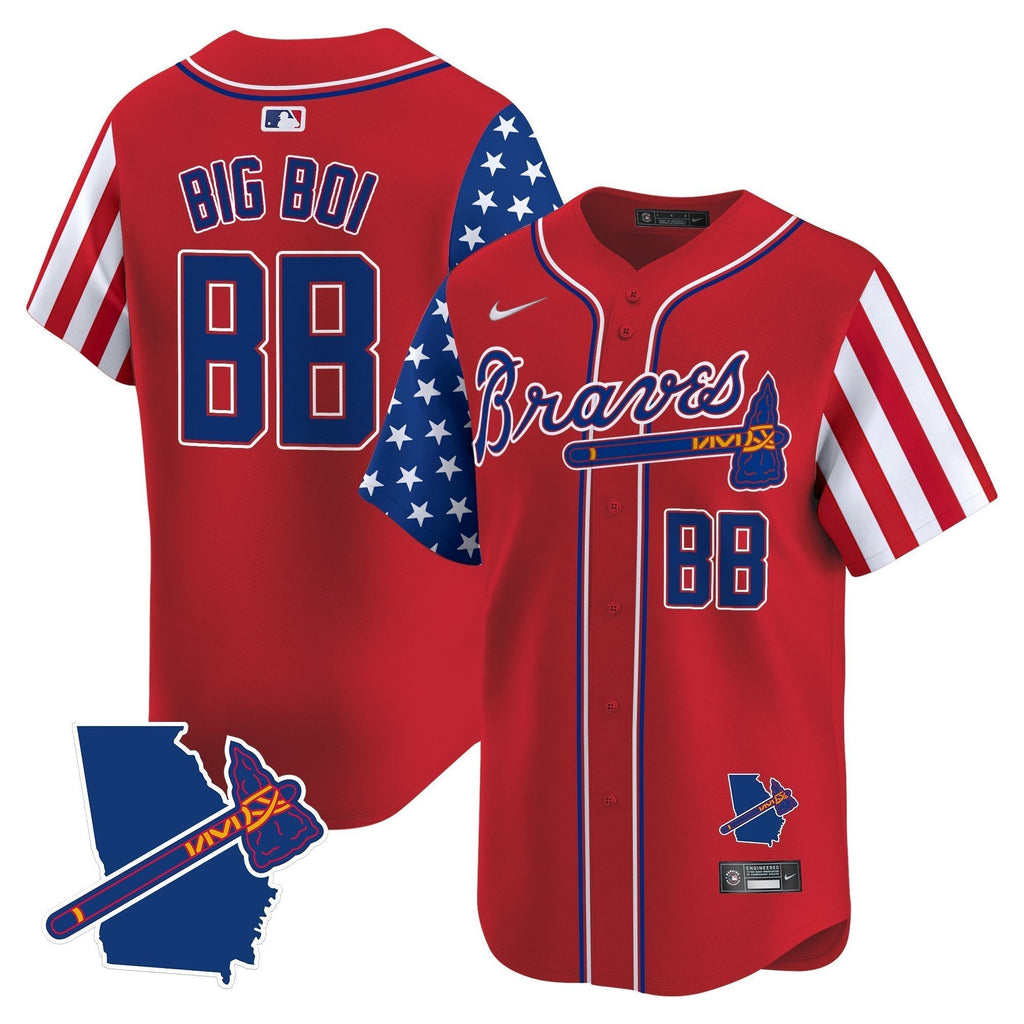 ATL 2025 Independence Day Vapor Premier Limited Jersey N1 - All Stitched