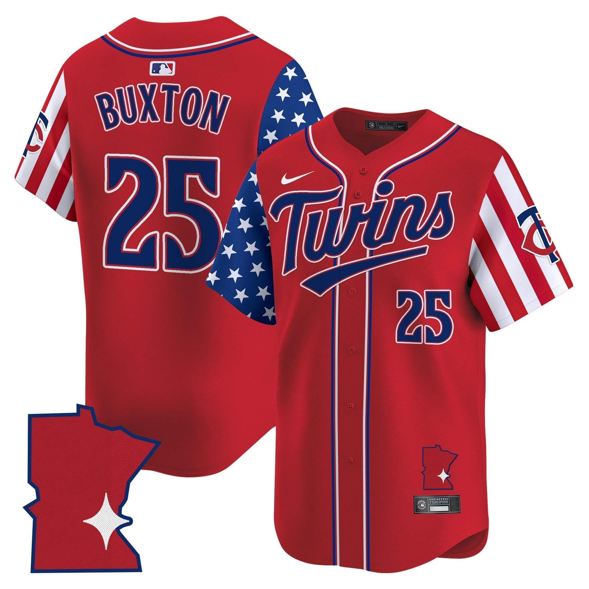 MIN 2025 Independence Day Vapor Premier Limited Men Jersey - All Stitched