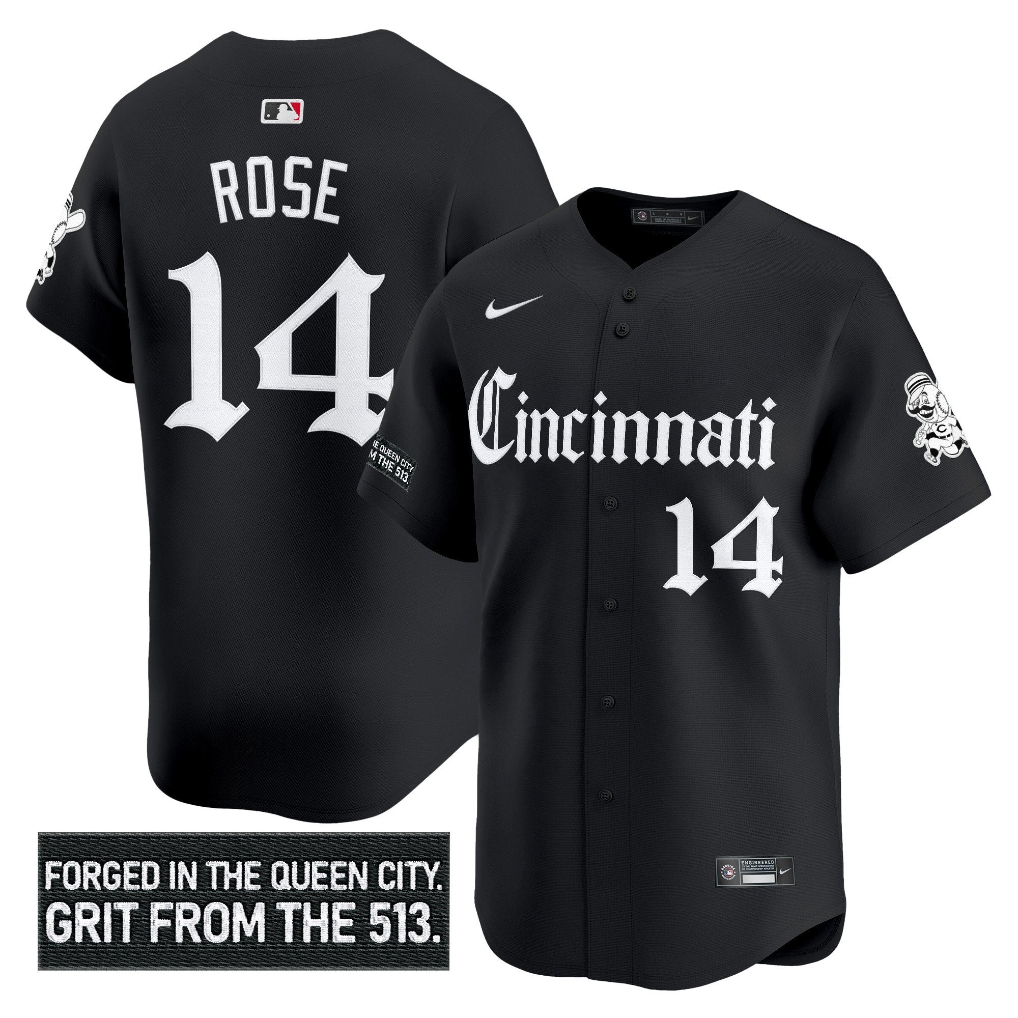CIN 'Gothic Queen City Edition' Vapor Premier Limited Jersey - All Stitched