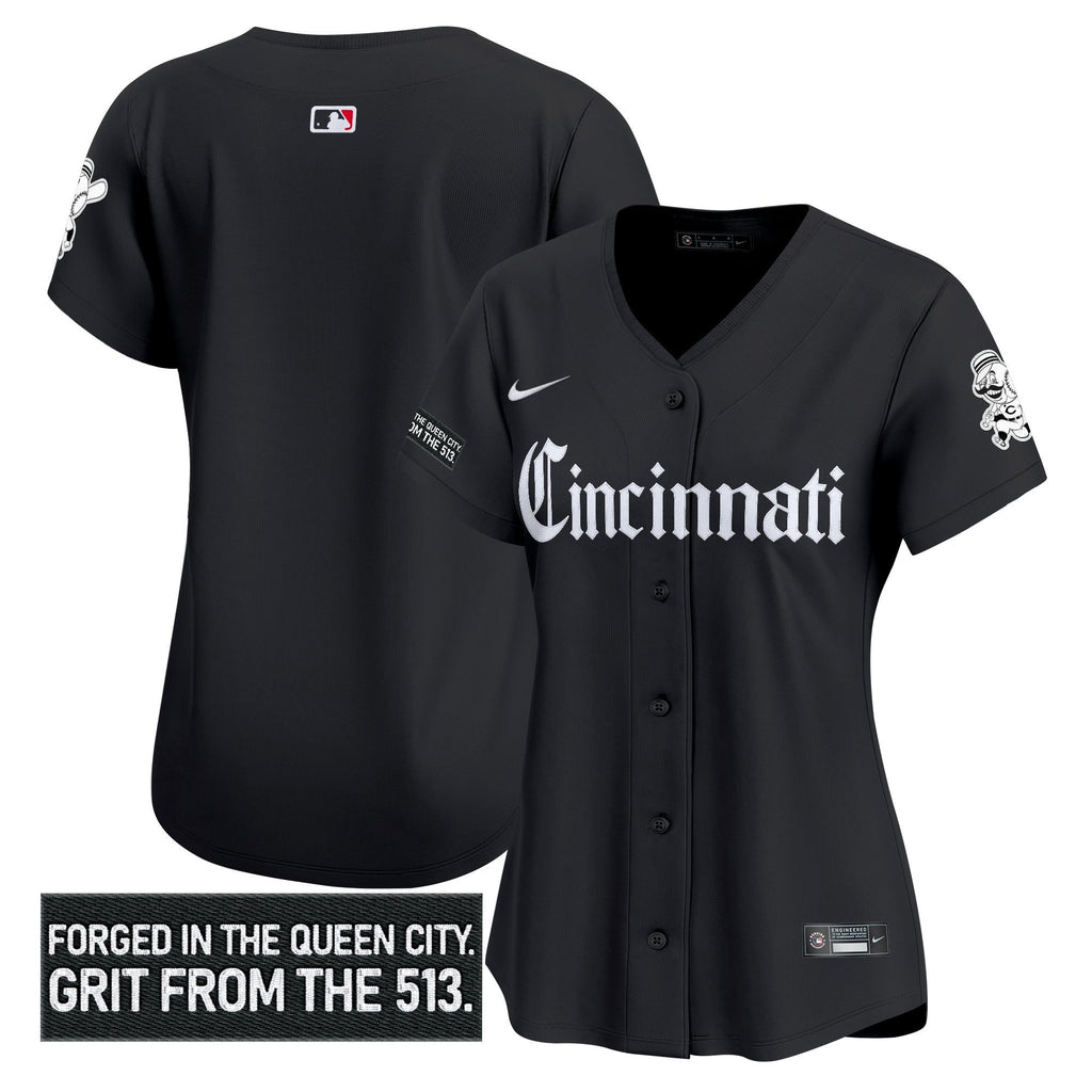 Women's CIN 'Gothic Queen City Edition' Vapor Premier Limited Jersey - All Stitched