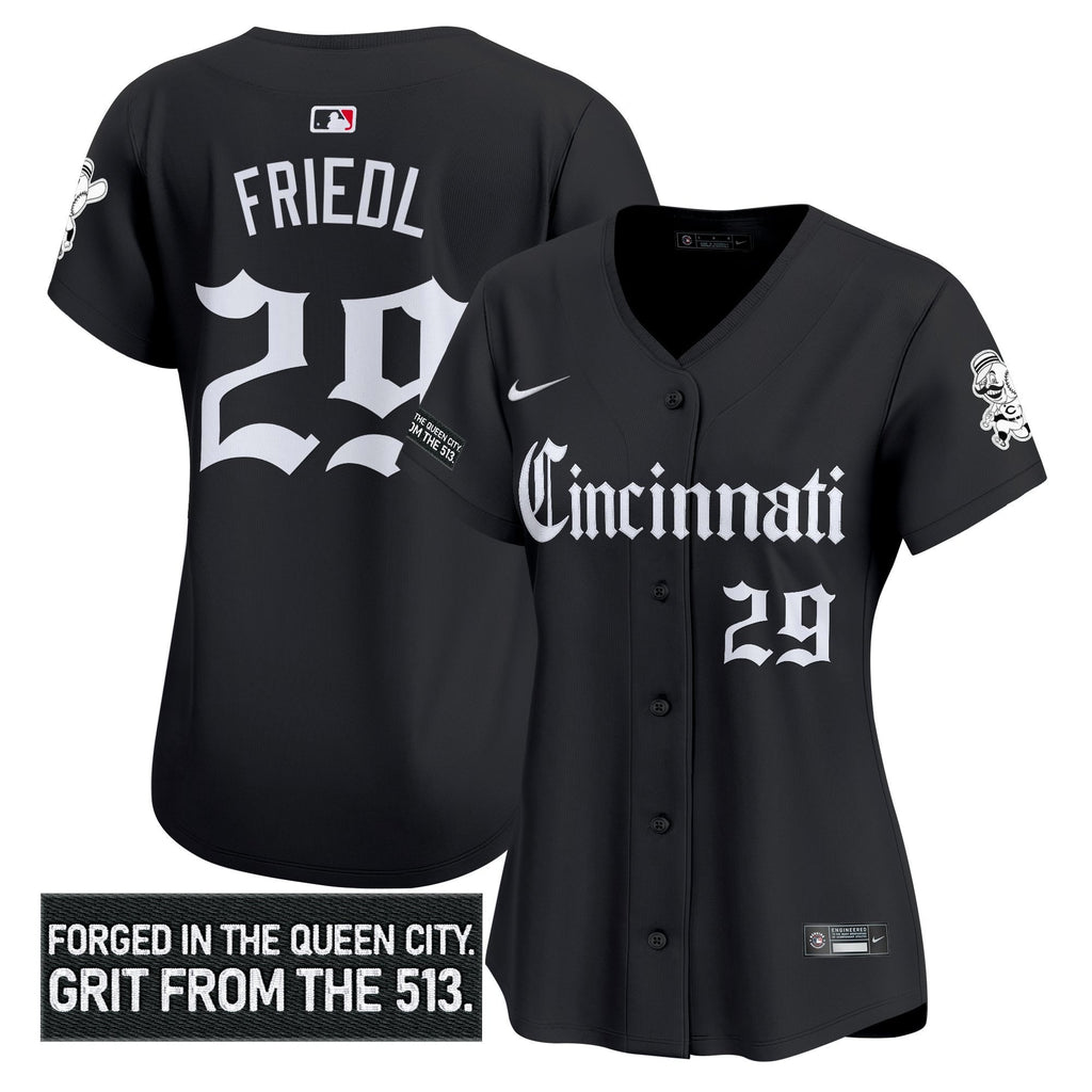 Women's CIN 'Gothic Queen City Edition' Vapor Premier Limited Jersey - All Stitched