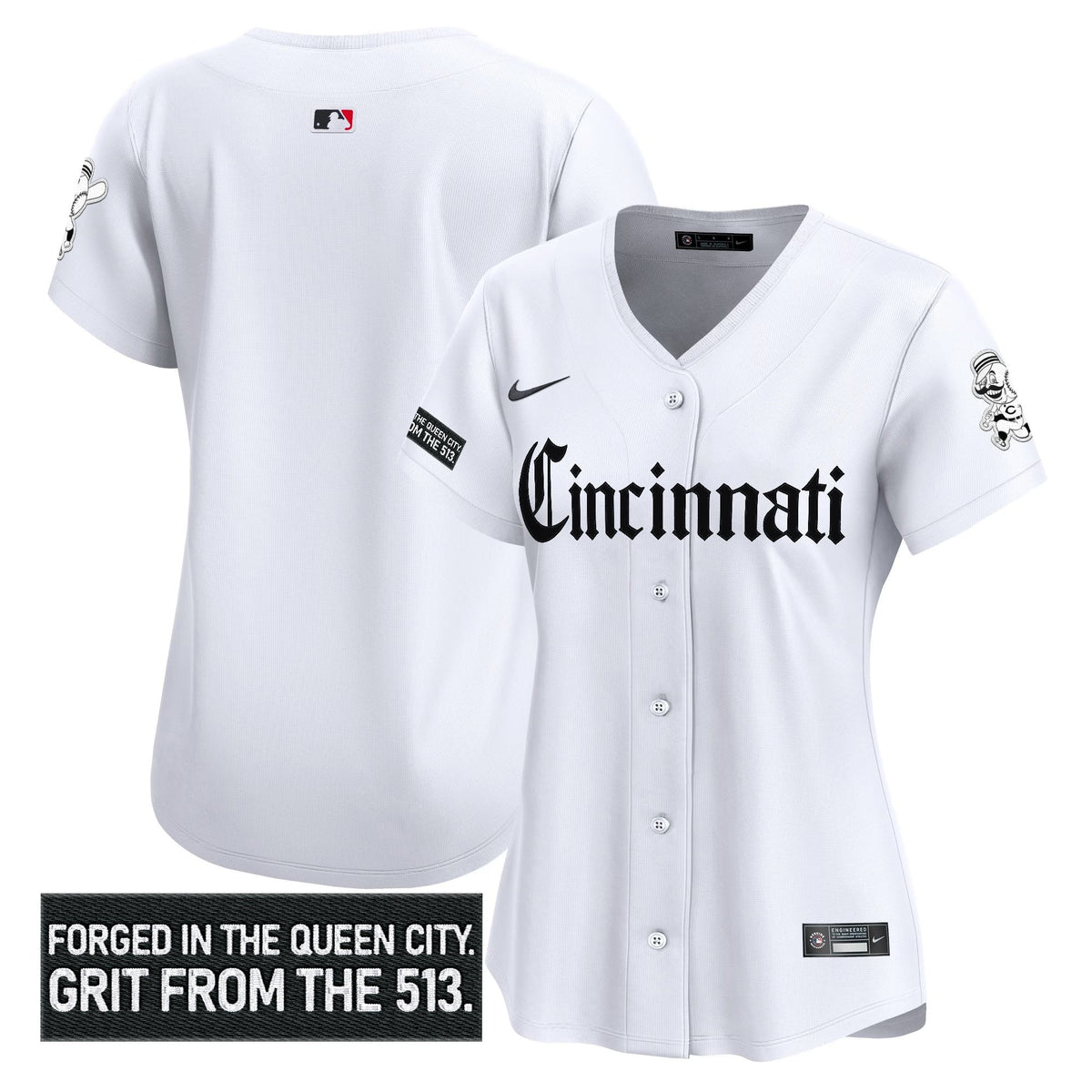 Women's CIN 'Gothic Queen City Edition' Vapor Premier Limited Jersey - All Stitched