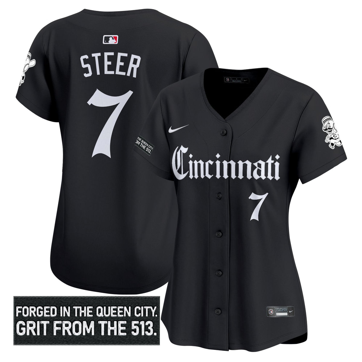 Women's CIN 'Gothic Queen City Edition' Vapor Premier Limited Jersey - All Stitched
