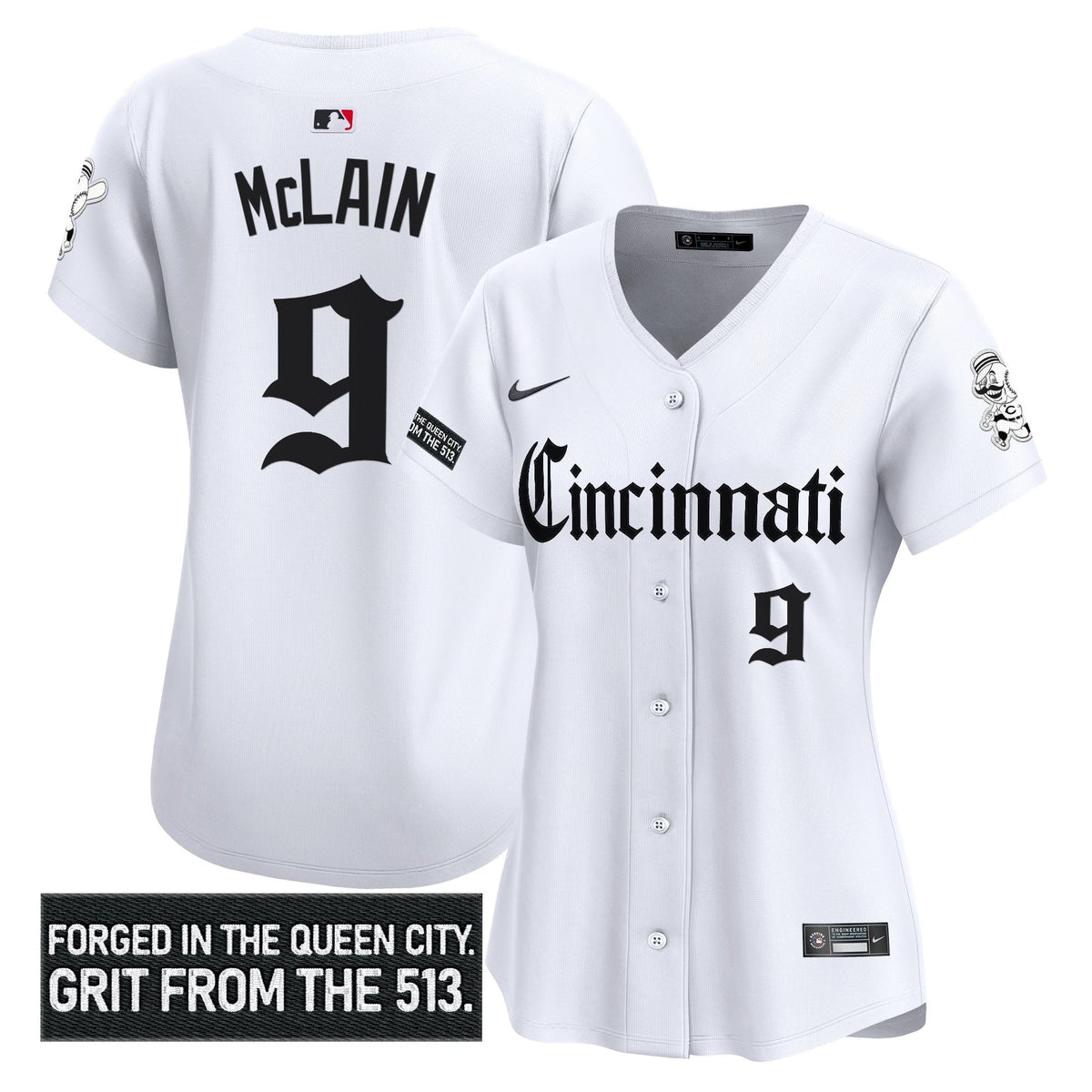Women's CIN 'Gothic Queen City Edition' Vapor Premier Limited Jersey - All Stitched