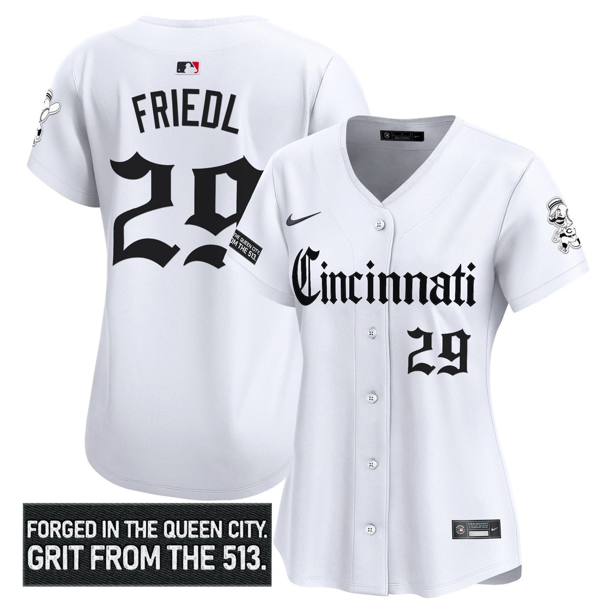 Women's CIN 'Gothic Queen City Edition' Vapor Premier Limited Jersey - All Stitched