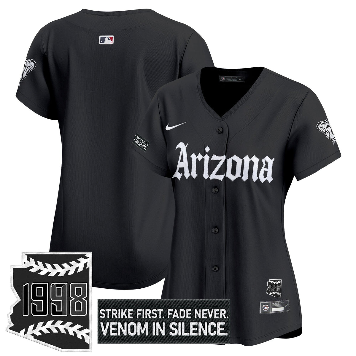 Women's ARI 'Gothic Desert Fang Edition' Vapor Premier Limited Jersey - All Stitched