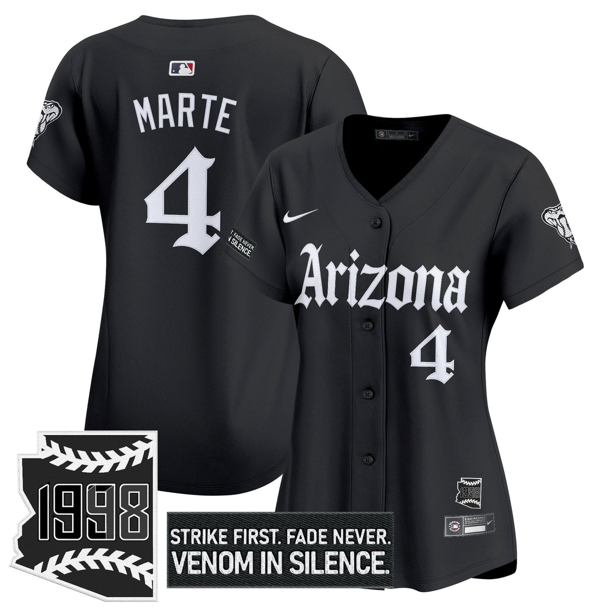Women's ARI 'Gothic Desert Fang Edition' Vapor Premier Limited Jersey - All Stitched