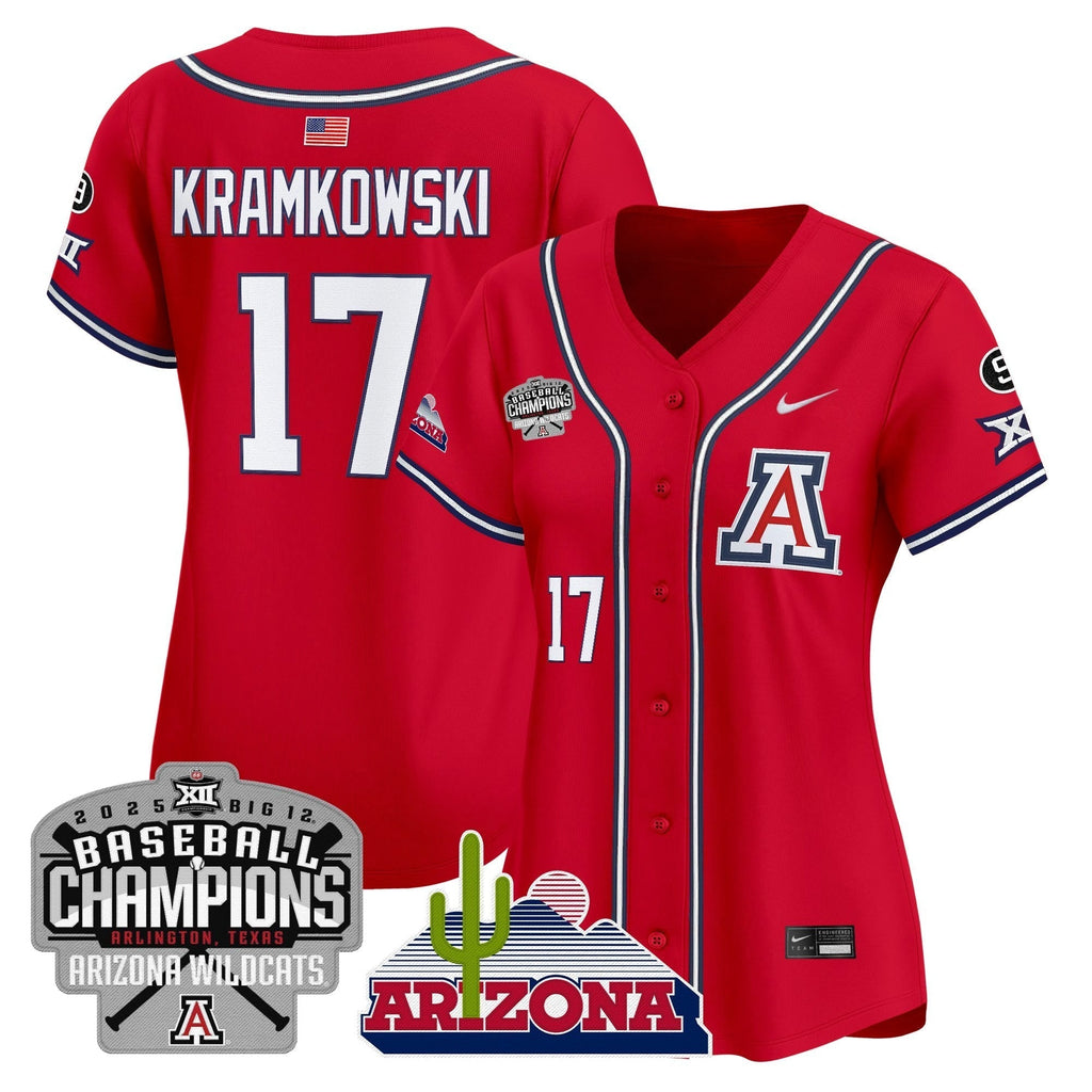 Women's ARIZ 2025 Big 12 Champions Vapor Premier Limited Jersey - All Stitched