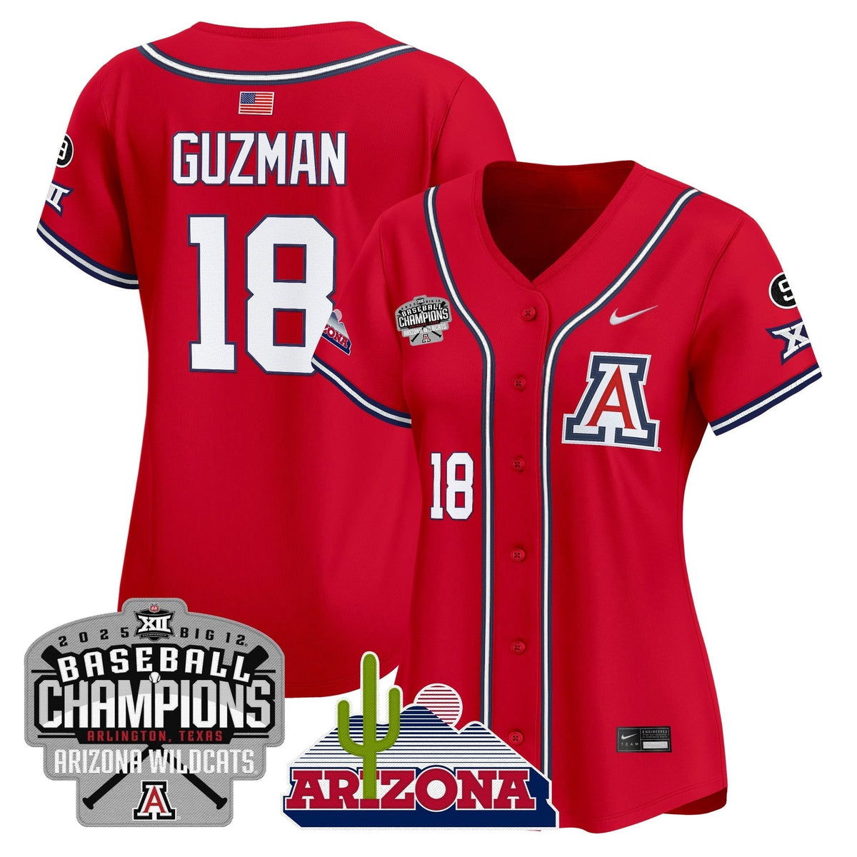 Women's ARIZ 2025 Big 12 Champions Vapor Premier Limited Jersey - All Stitched