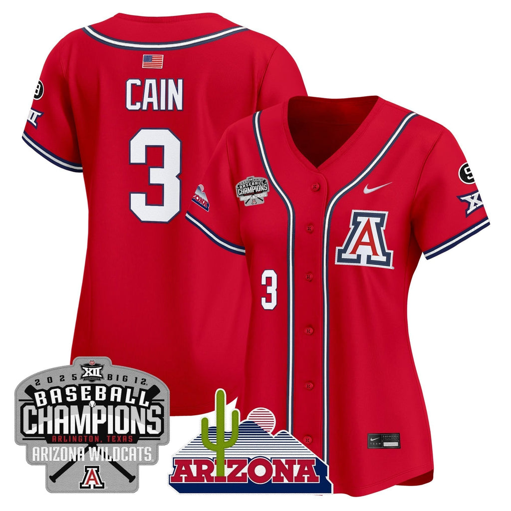 Women's ARIZ 2025 Big 12 Champions Vapor Premier Limited Jersey - All Stitched
