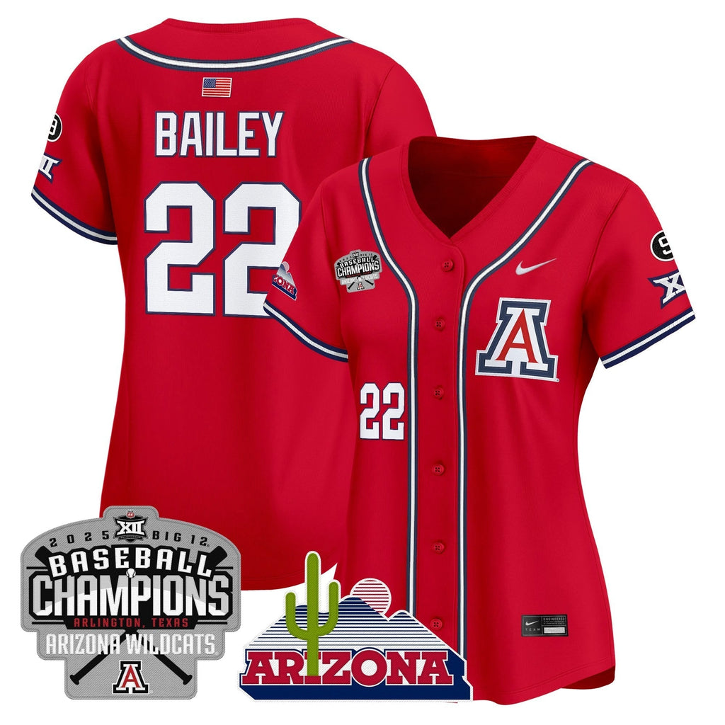 Women's ARIZ 2025 Big 12 Champions Vapor Premier Limited Jersey - All Stitched