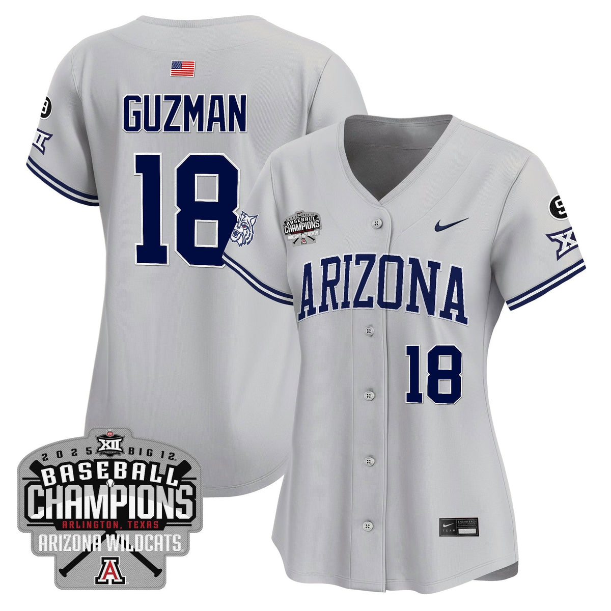 Women's ARIZ 2025 Big 12 Champions Vapor Premier Limited Jersey - All Stitched