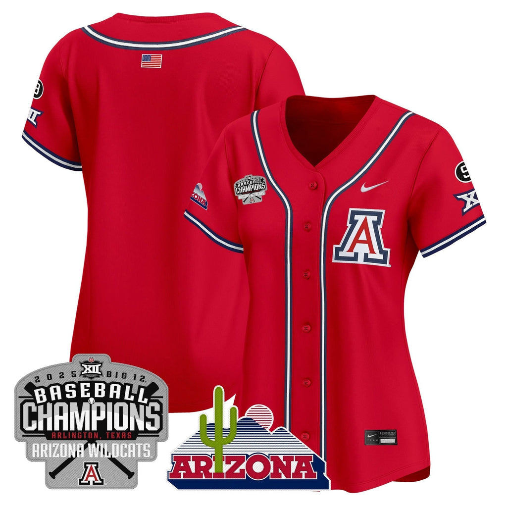 Women's ARIZ 2025 Big 12 Champions Vapor Premier Limited Jersey - All Stitched