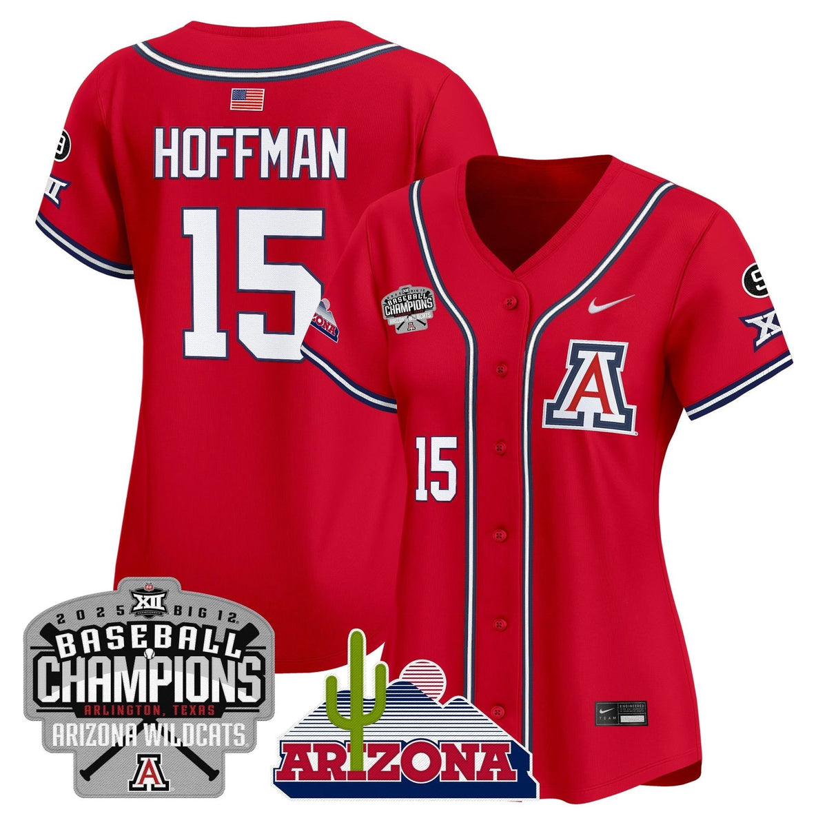 Women's ARIZ 2025 Big 12 Champions Vapor Premier Limited Jersey - All Stitched