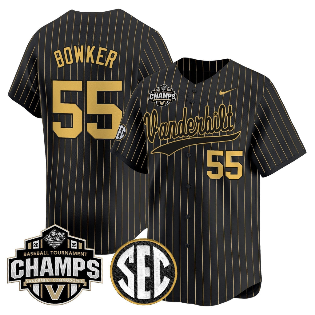 Vanderbilt Commodores 2025 SEC Conference Tournament Champions Vapor Premier Limited Jersey - All Stitched