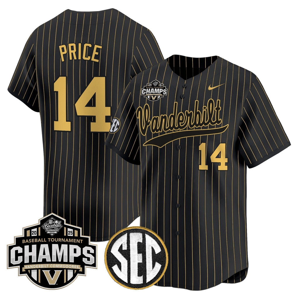 Vanderbilt Commodores 2025 SEC Conference Tournament Champions Vapor Premier Limited Jersey - All Stitched