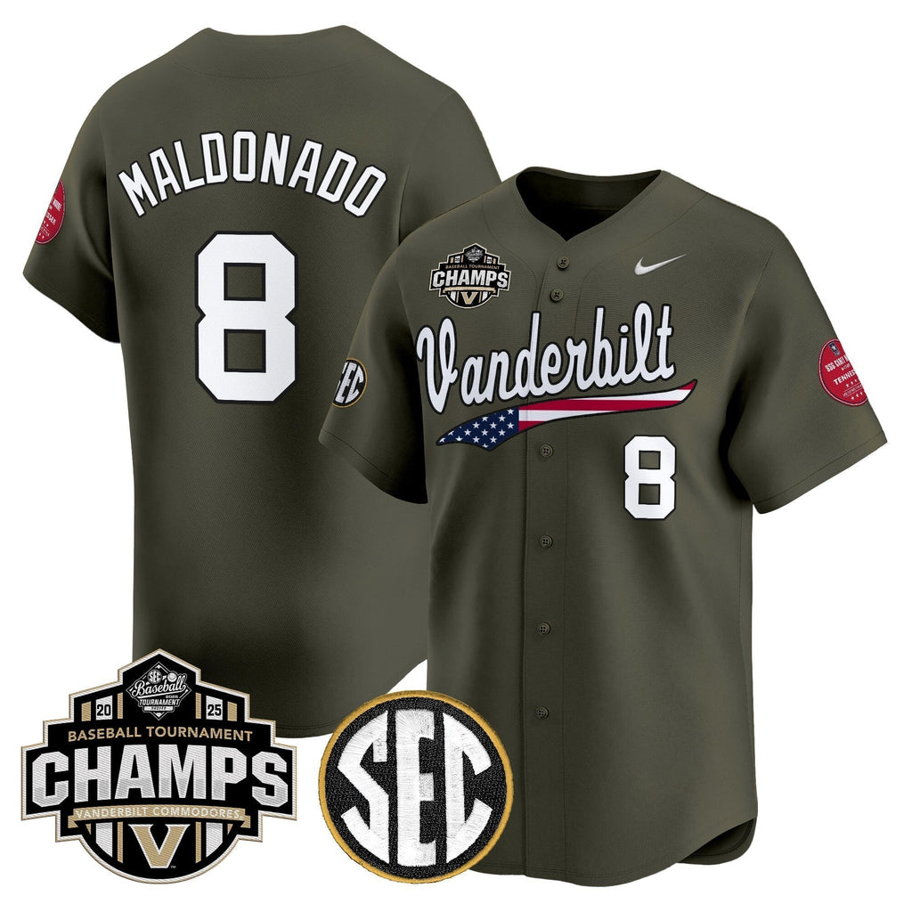 Vanderbilt Commodores 2025 SEC Conference Tournament Champions Vapor Premier Limited Men Jersey - All Stitched