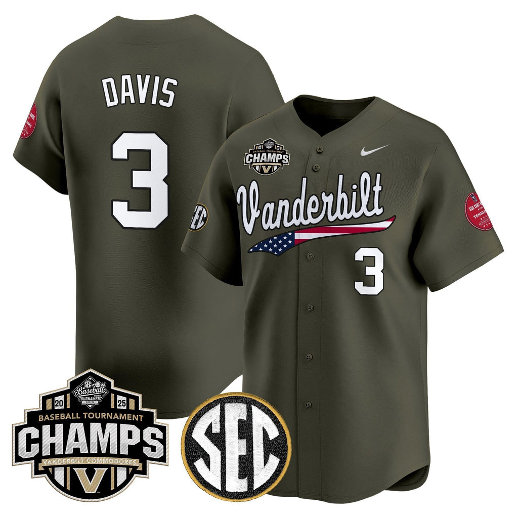 Vanderbilt Commodores 2025 SEC Conference Tournament Champions Vapor Premier Limited Men Jersey - All Stitched