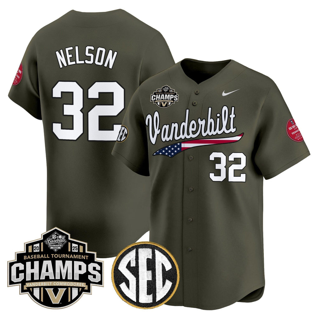 Vanderbilt Commodores 2025 SEC Conference Tournament Champions Vapor Premier Limited Men Jersey - All Stitched