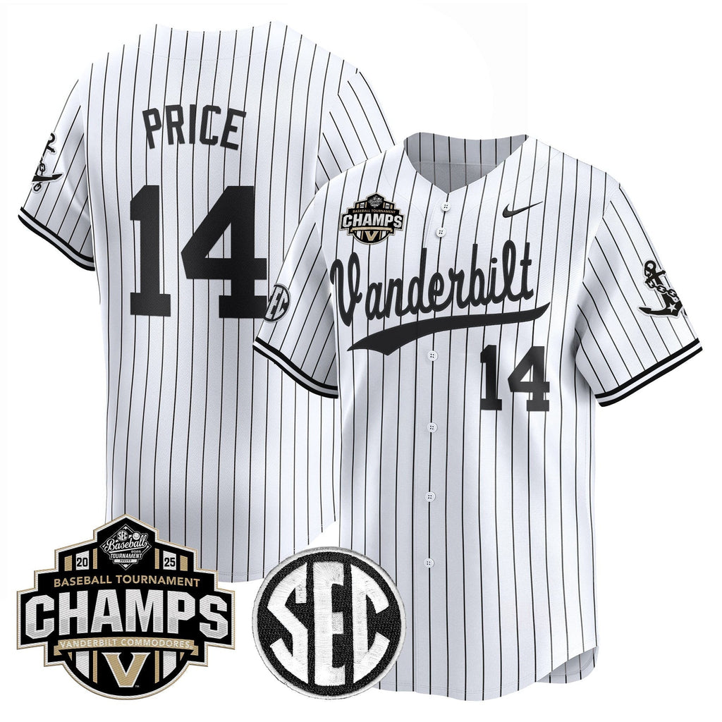 Vanderbilt Commodores 2025 SEC Conference Tournament Champions Vapor Premier Limited Jersey - All Stitched