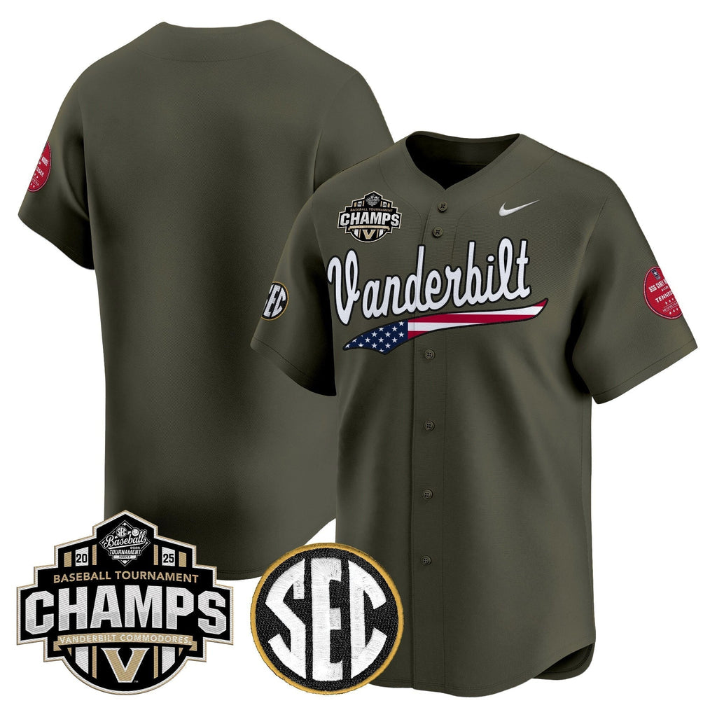 Vanderbilt Commodores 2025 SEC Conference Tournament Champions Vapor Premier Limited Jersey - All Stitched