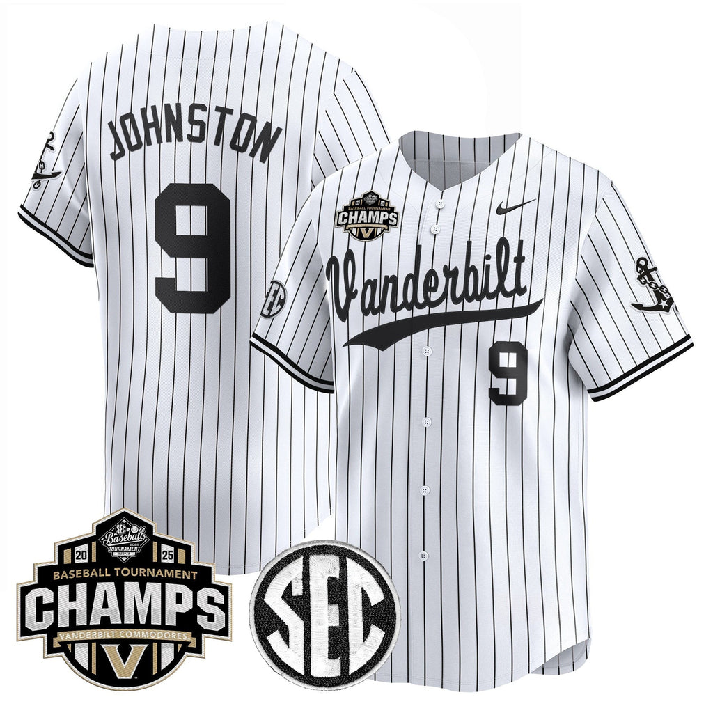 Vanderbilt Commodores 2025 SEC Conference Tournament Champions Vapor Premier Limited Jersey - All Stitched