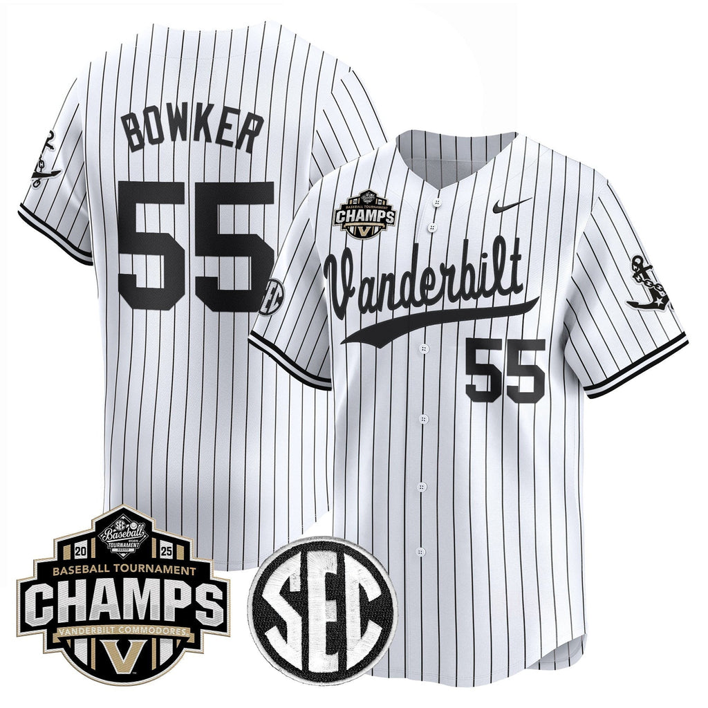 Vanderbilt Commodores 2025 SEC Conference Tournament Champions Vapor Premier Limited Jersey - All Stitched