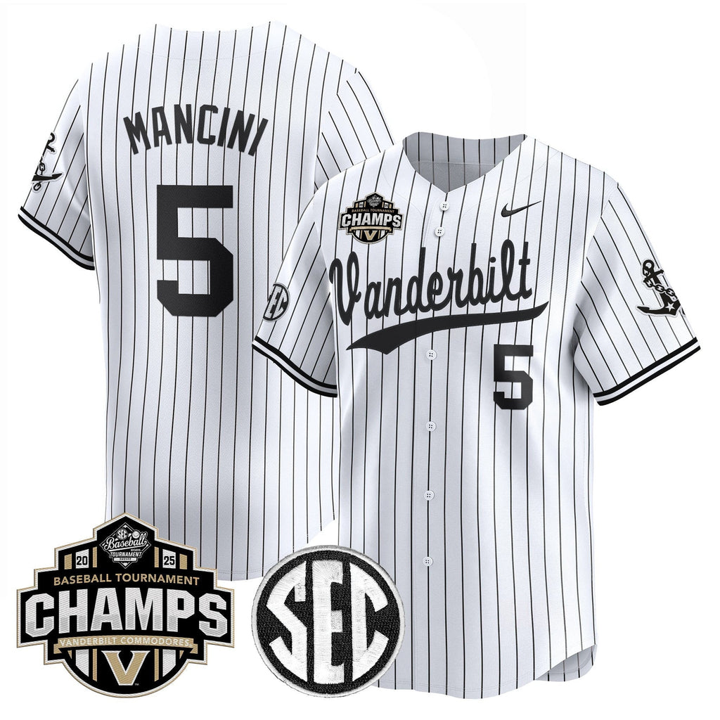 Vanderbilt Commodores 2025 SEC Conference Tournament Champions Vapor Premier Limited Jersey - All Stitched