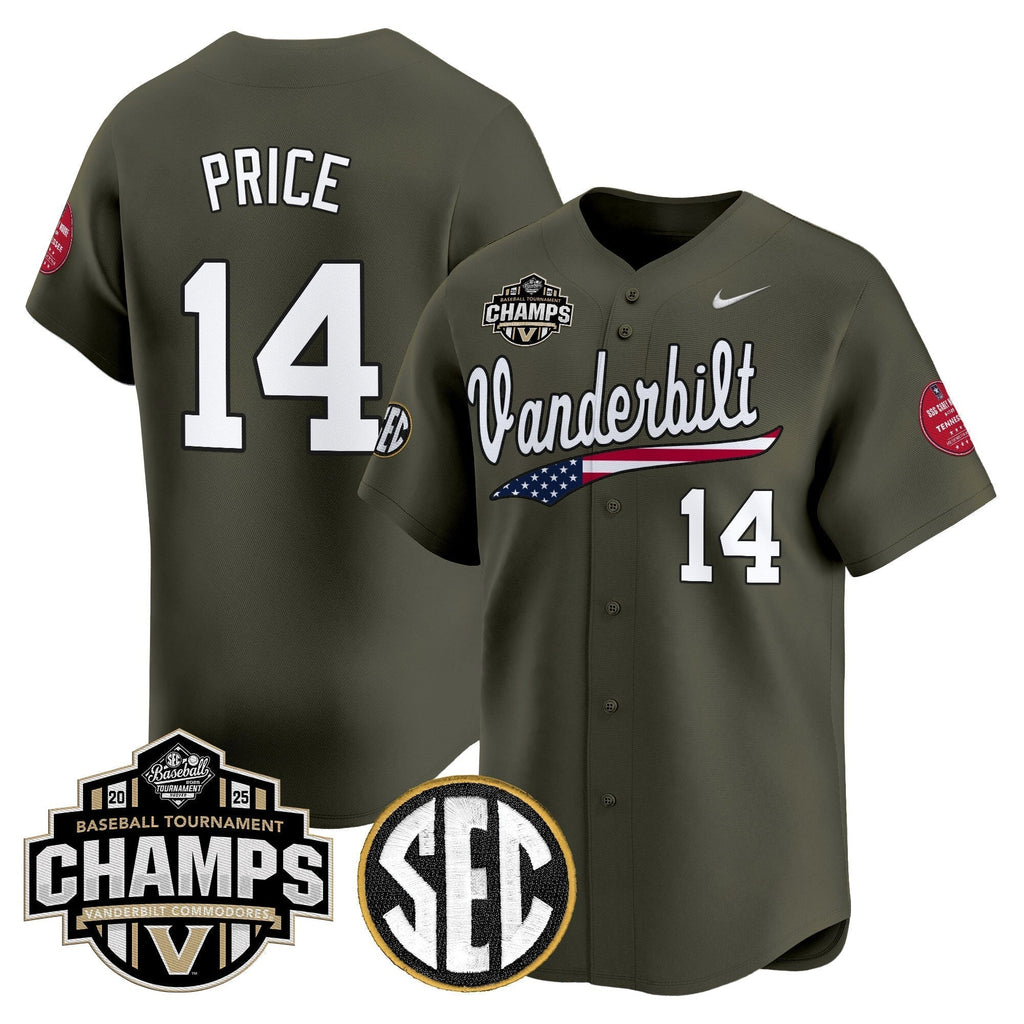 Vanderbilt Commodores 2025 SEC Conference Tournament Champions Vapor Premier Limited Men Jersey - All Stitched