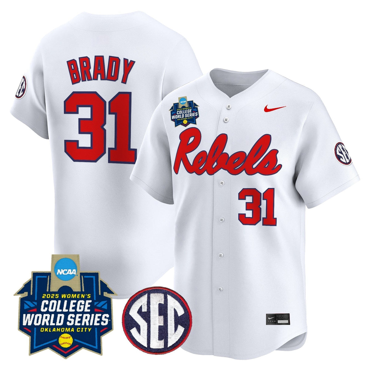 OMR Softball 2025 World Series (WCWS) Vapor Premier Limited Jersey - All Stitched