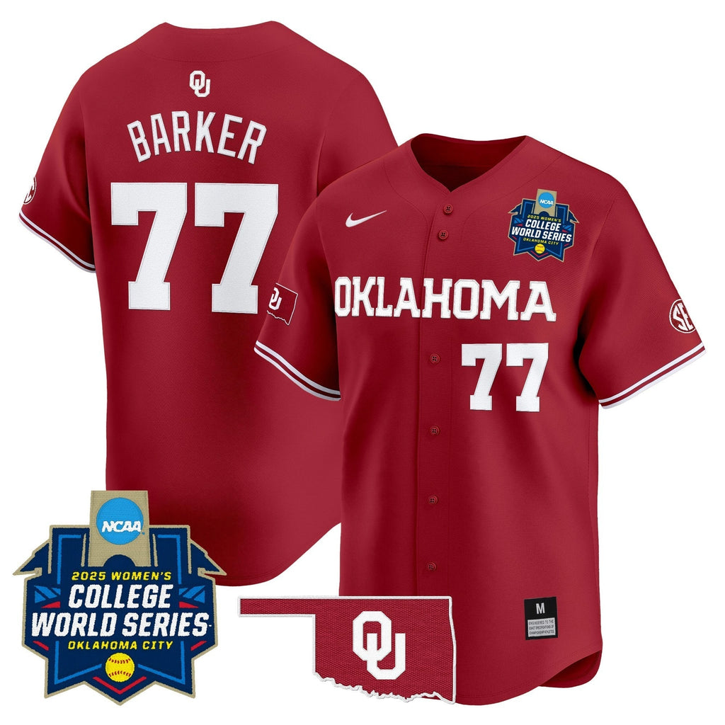 OU Softball 2025 World Series (WCWS) Vapor Premier Limited Men Jersey - All Stitched