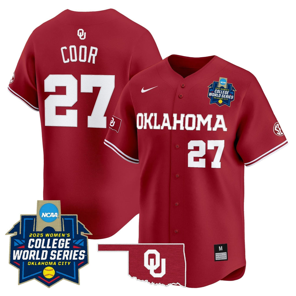 OU Softball 2025 World Series (WCWS) Vapor Premier Limited Men Jersey - All Stitched