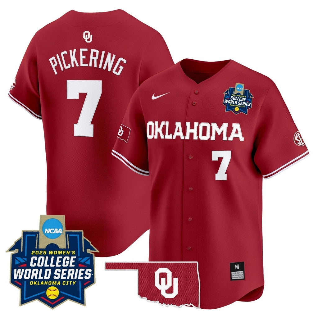 OU Softball 2025 World Series (WCWS) Vapor Premier Limited Men Jersey - All Stitched