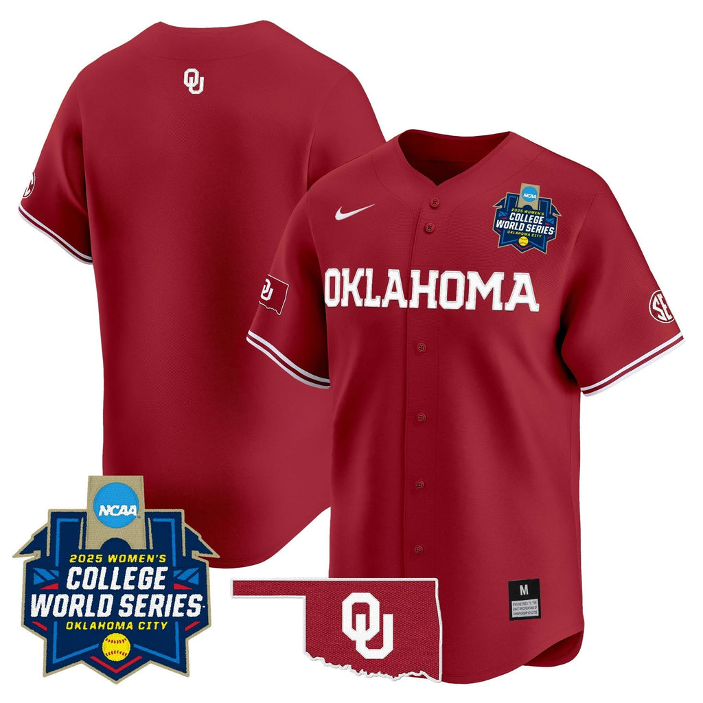 OU Softball 2025 World Series (WCWS) Vapor Premier Limited Jersey - All Stitched
