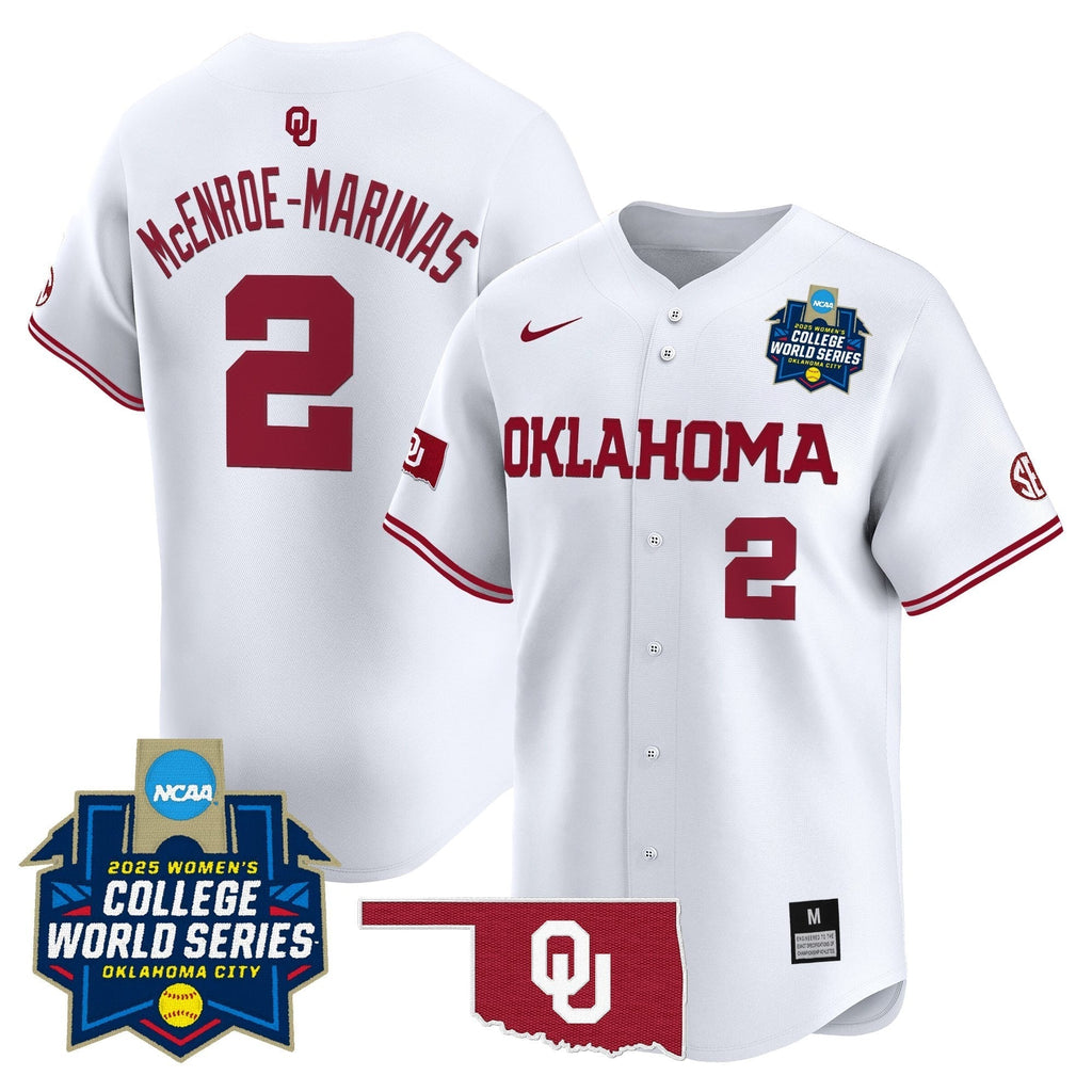 OU Softball 2025 World Series (WCWS) Vapor Premier Limited Jersey - All Stitched