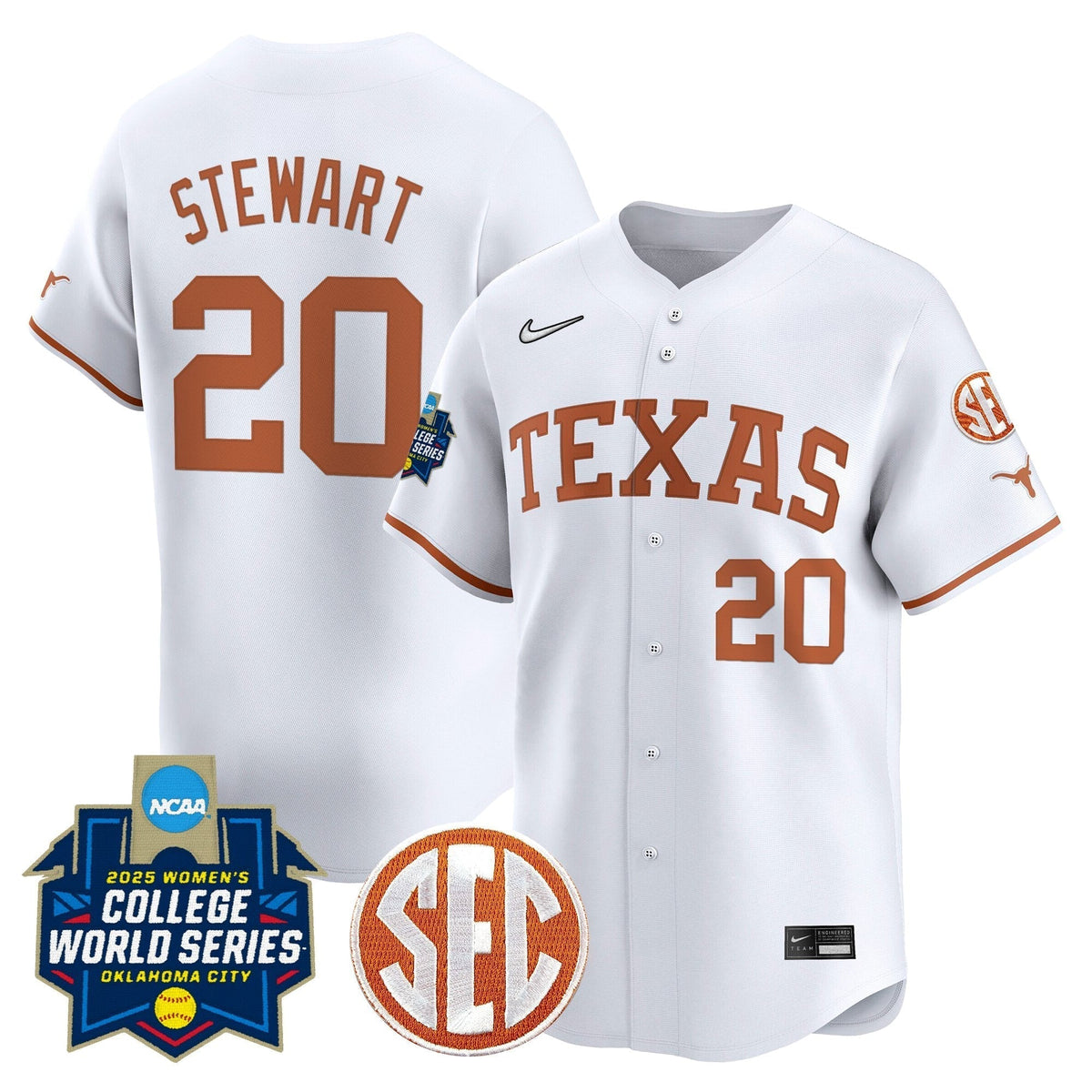 TEX Softball 2025 World Series (WCWS) Vapor Premier Limited Jersey - All Stitched