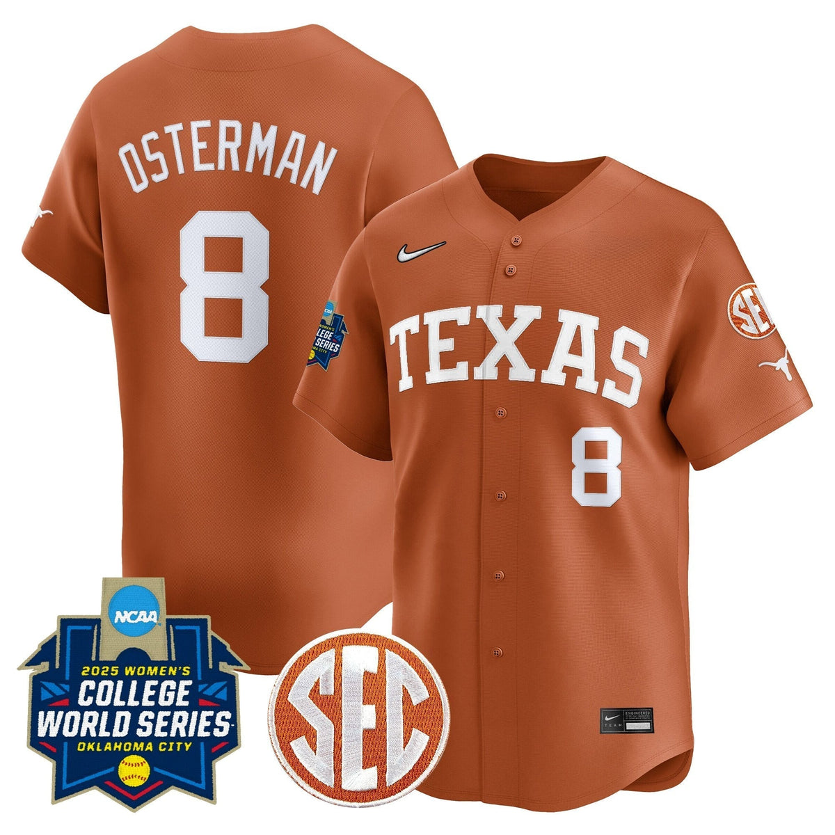 TEX Softball 2025 World Series (WCWS) Vapor Premier Limited Jersey - All Stitched