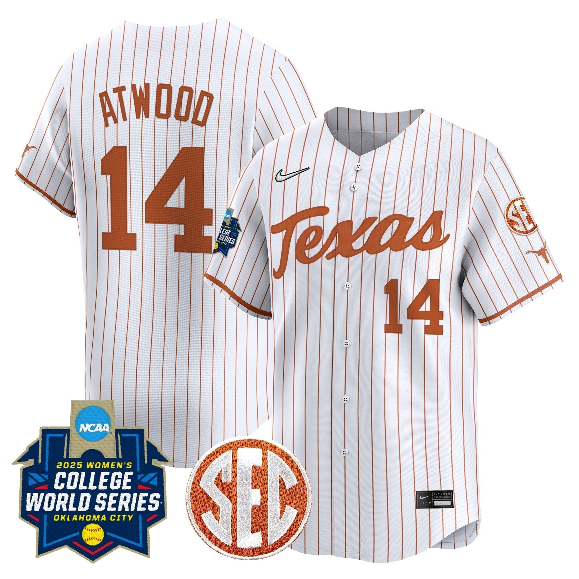 TEX Softball 2025 World Series (WCWS) Vapor Premier Limited Jersey - All Stitched