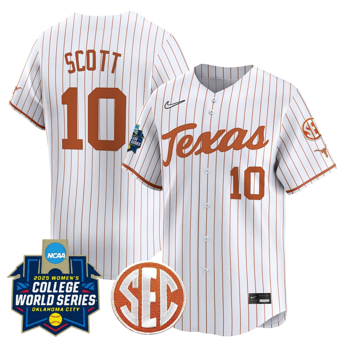 TEX Softball 2025 World Series (WCWS) Vapor Premier Limited Jersey - All Stitched