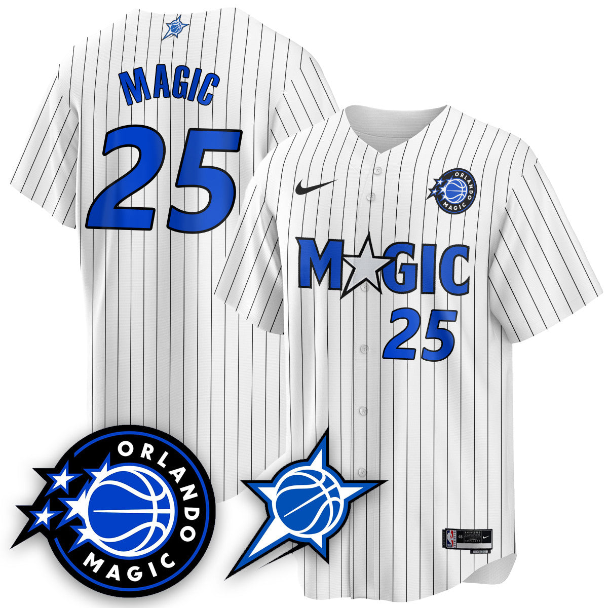 ORL New Generation of Magic Baseball Jersey - All Stitched