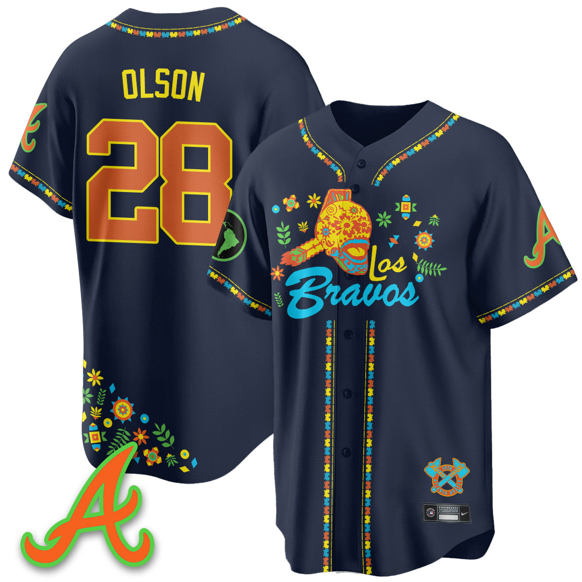 ATL 2025 "Los Bravos" Jersey V2 - All Stitched