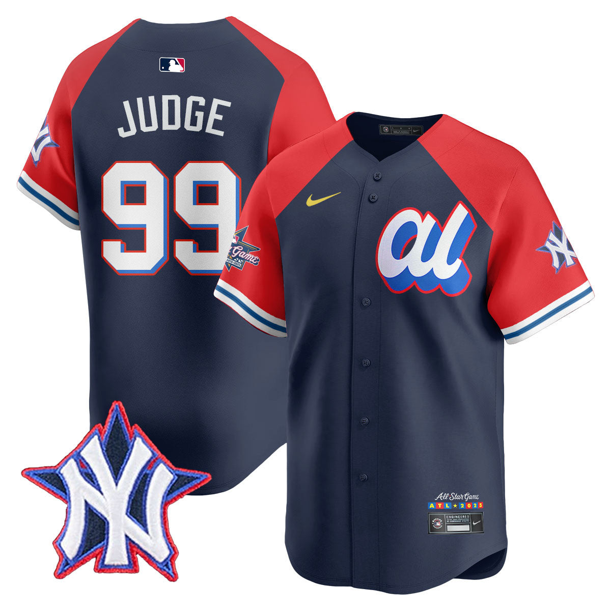 American League 2025 MLB All-Star Jersey - All Stitched