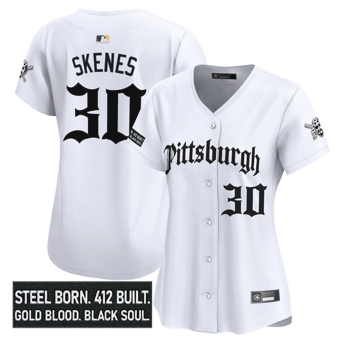 Women's PIT 'Gothic Steel City Edition' Vapor Premier Limited Jersey - All Stitched